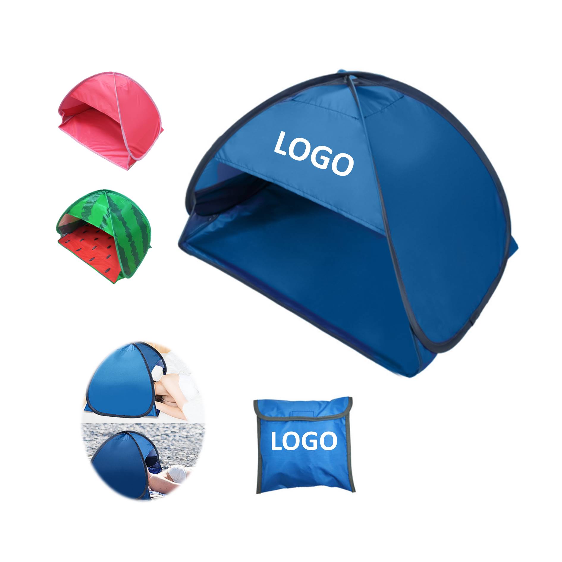 Beach Sun Shelter Sleeping Headrest Tent 2