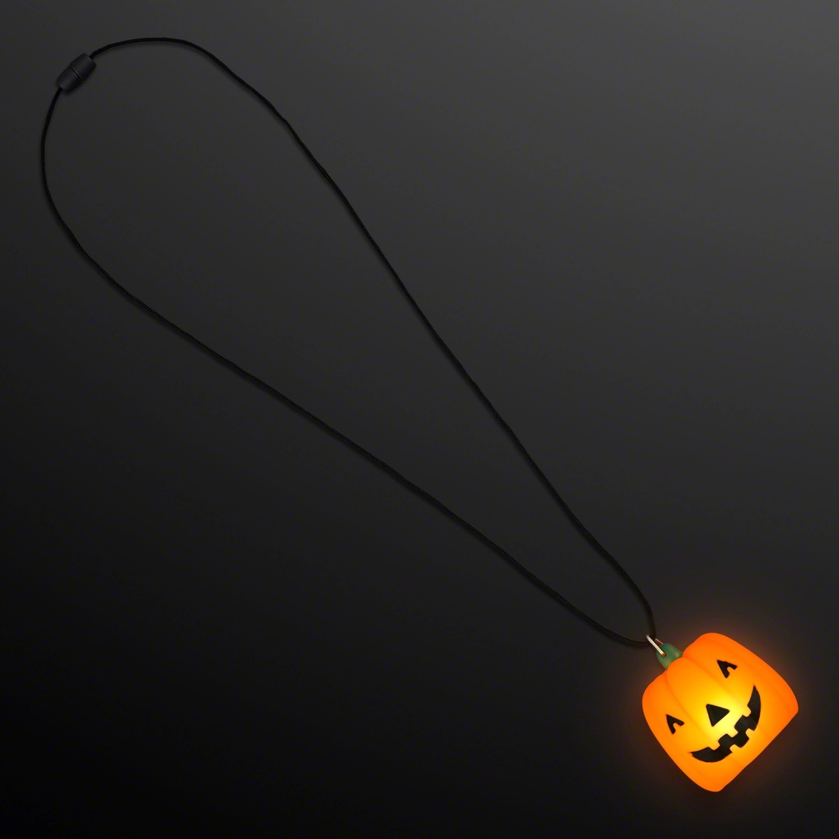 Light Up Orange Pumpkin Necklaces 1