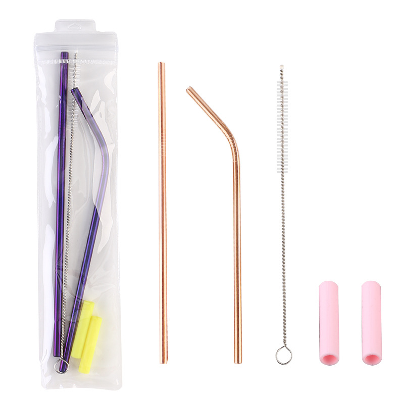 Stainless Steel Straw With PVC Bag And Brush 3