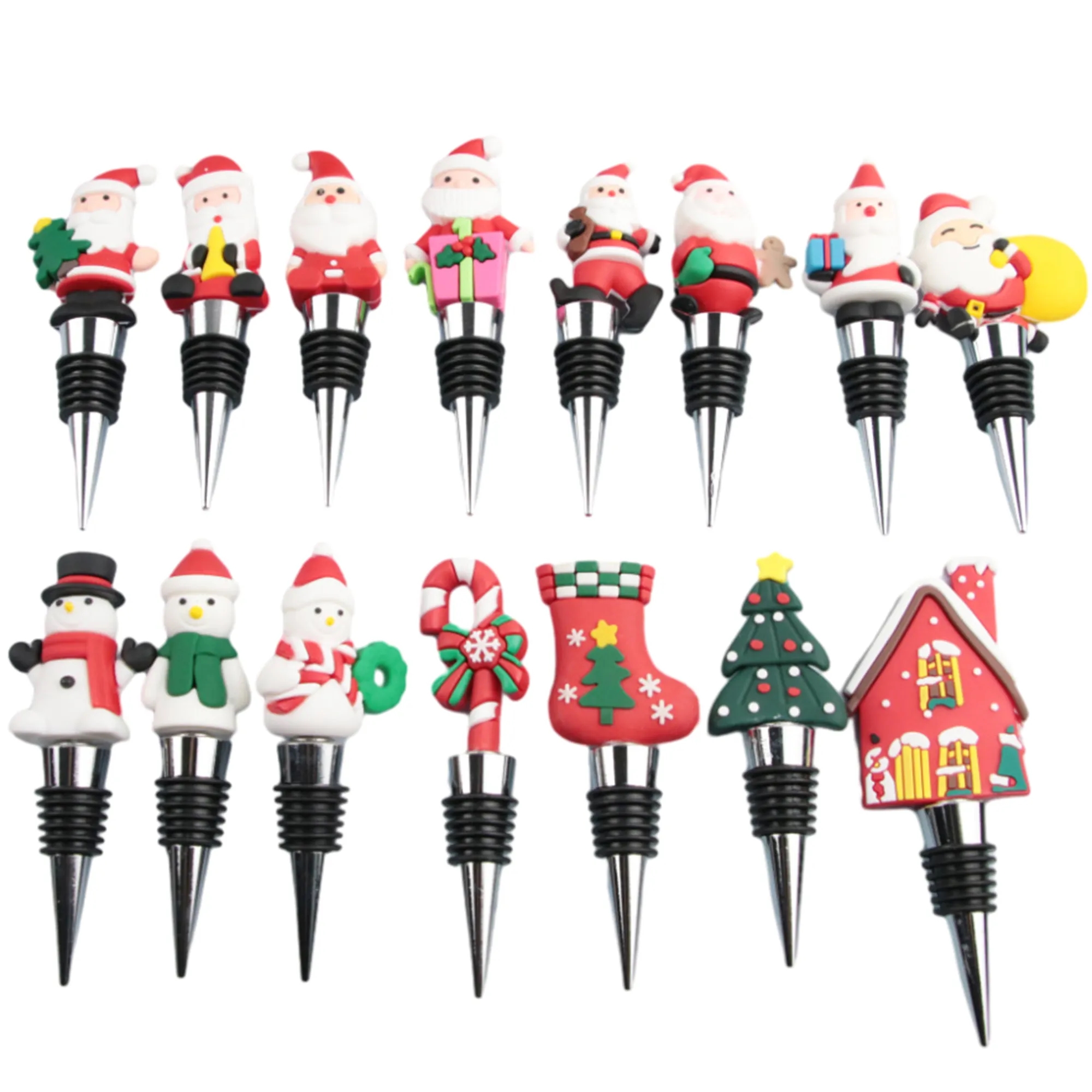 Christmas Wine Bottle Stopper MOQ 50PCS 2