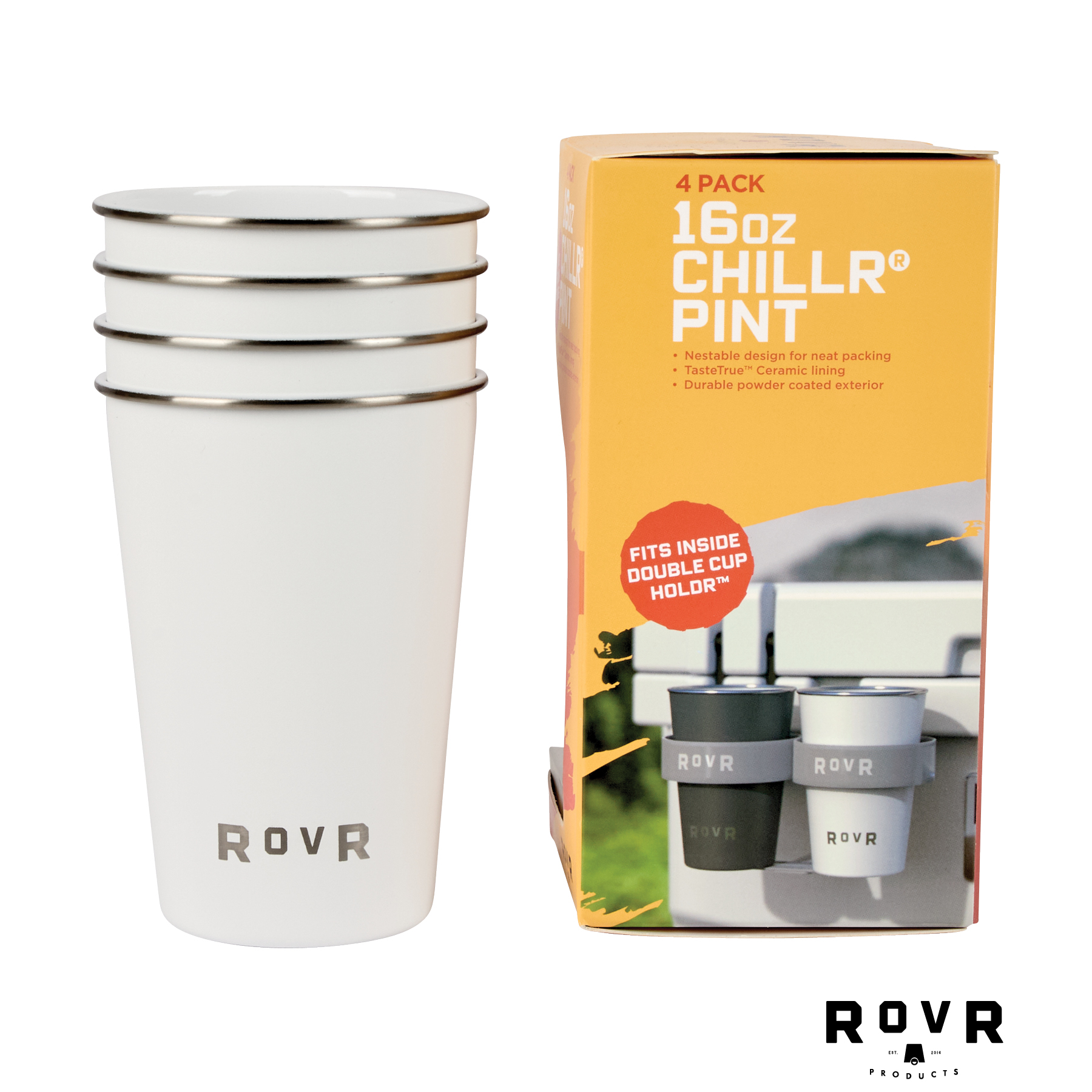 RovR® Pack of 4, 16 oz. Single Wall Beer Pints 5