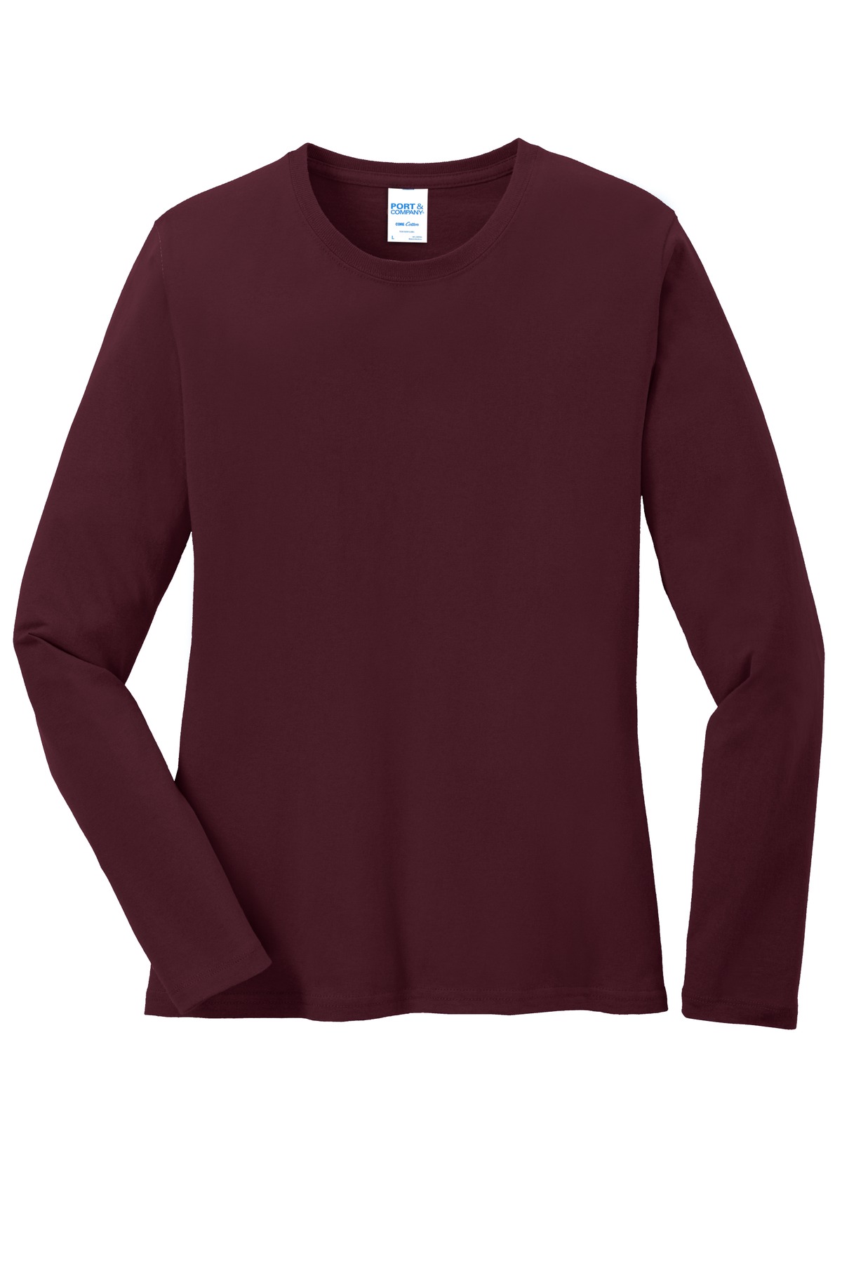 Port & Co Women's Long Sleeve Core Cotton Tee. LPC54LS 99