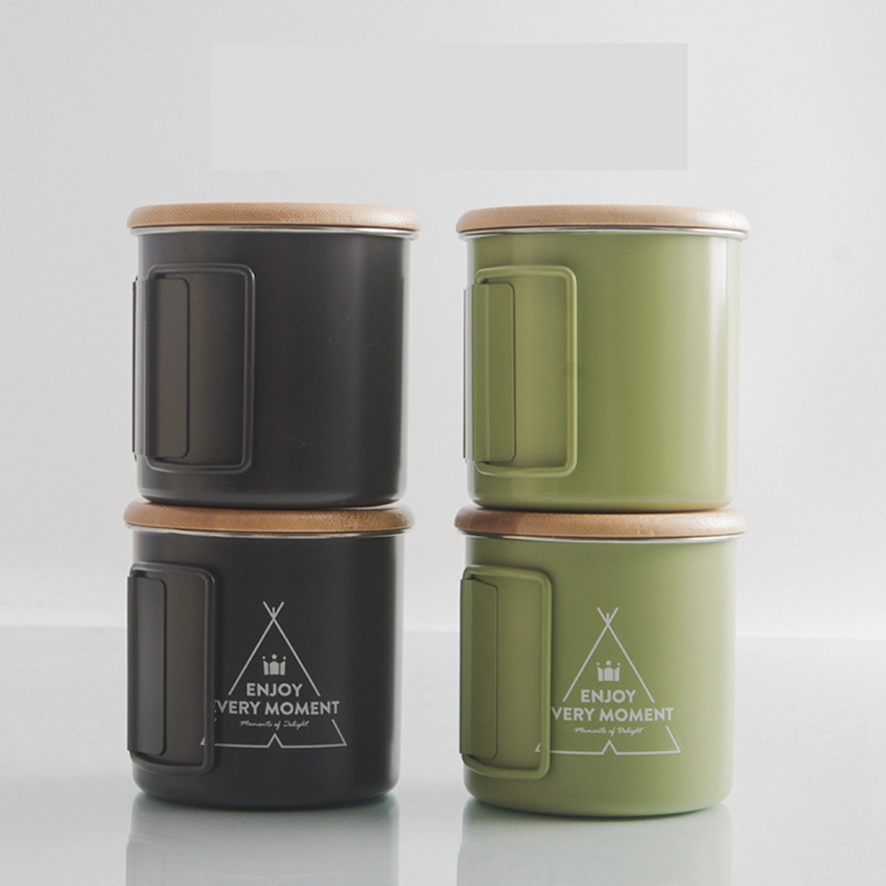 11 Oz. Stainless Steel Folding Handle Coffee Cup 3