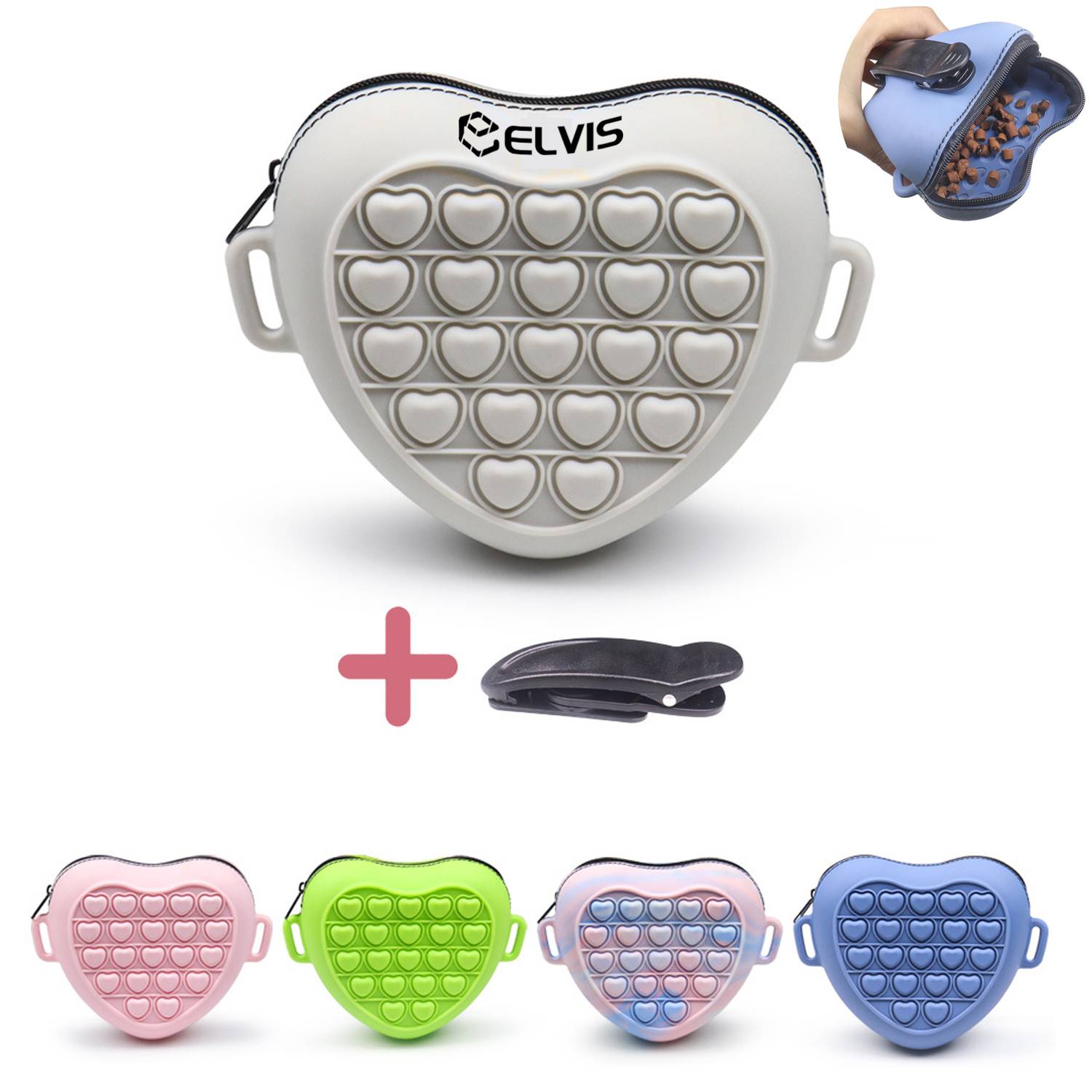 Silicone Pet Feeding Waist Bag 3
