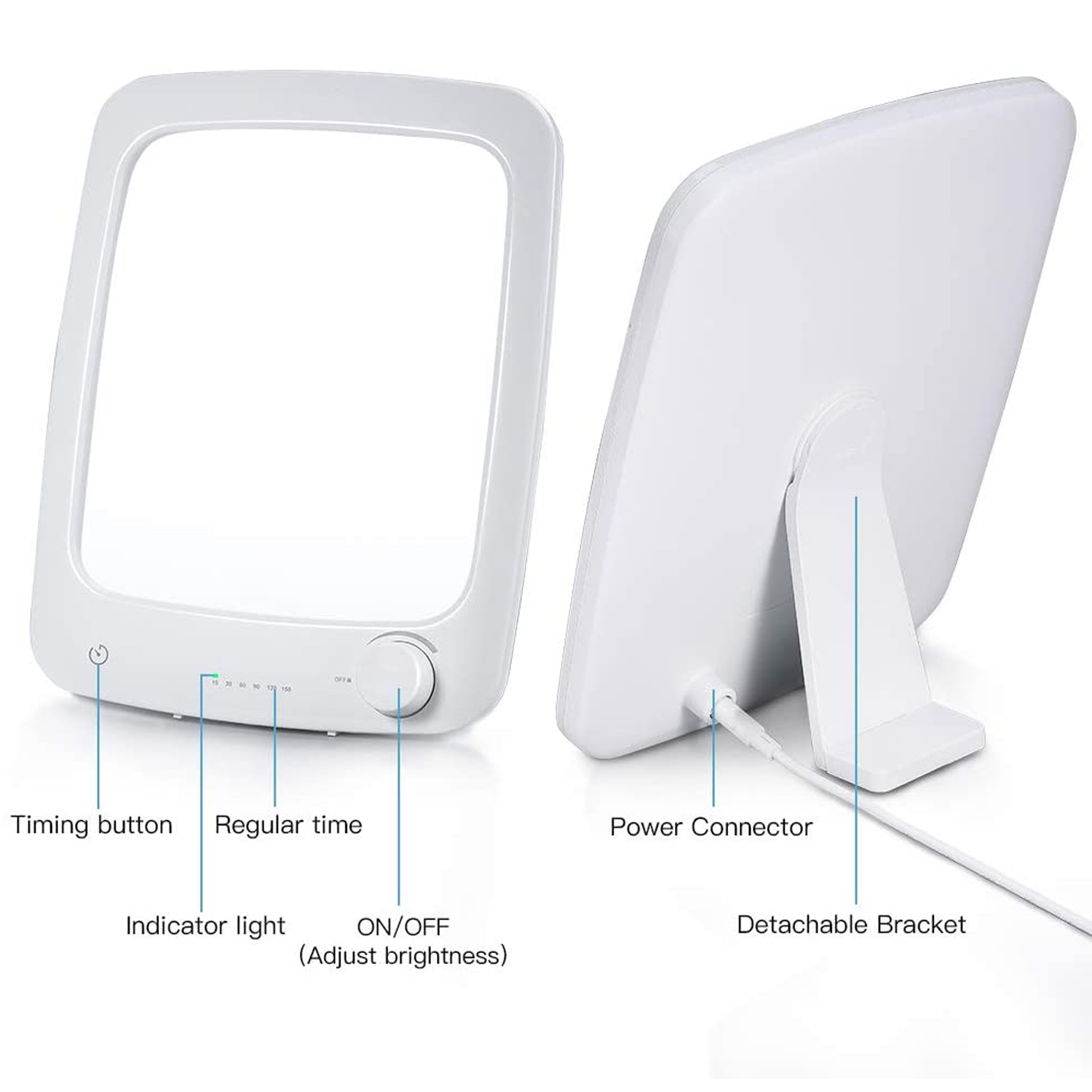 Physiotherapy Light SAD Timed Touch Phototherapy Lamp 2