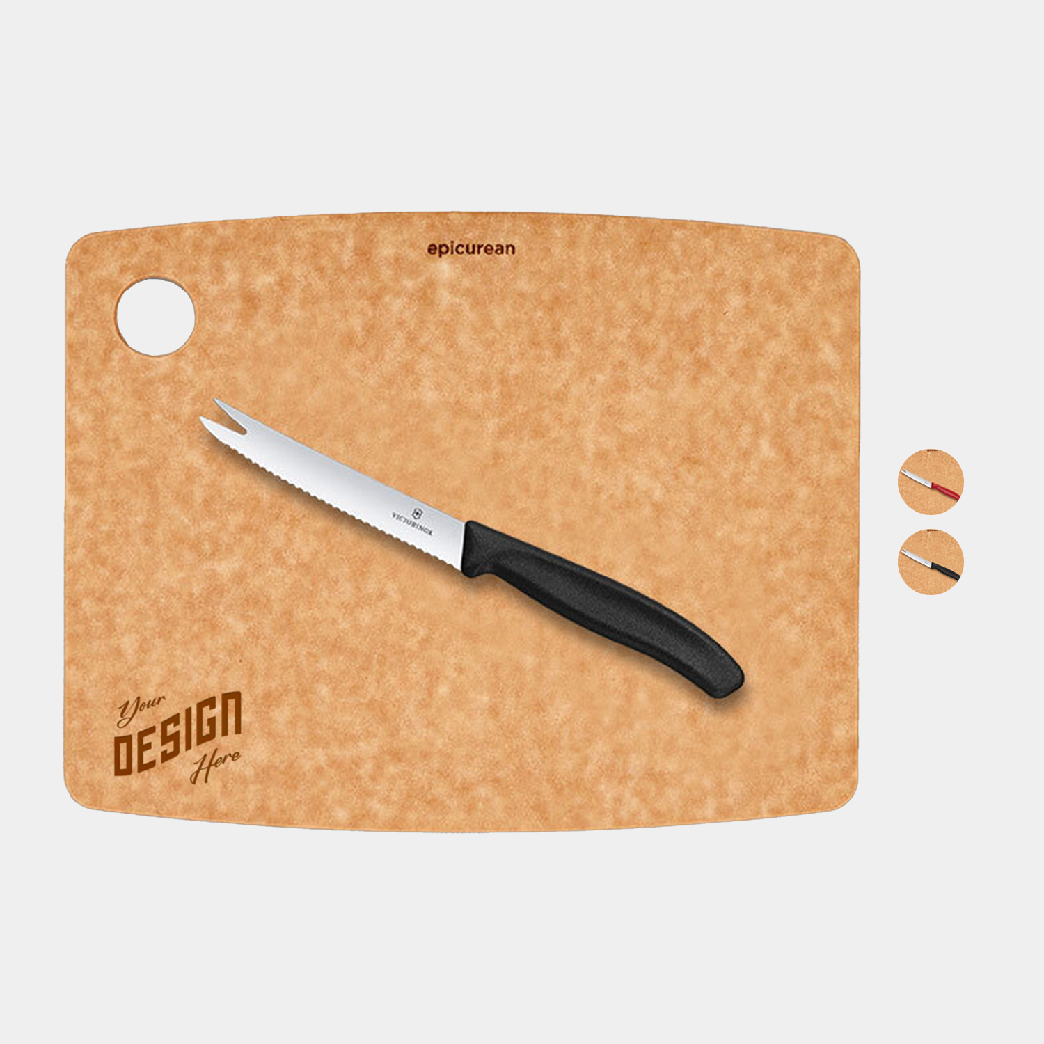 Epicurean - Victorinox® USA Made Kitchen Cutting Board with Cheese Knife Combo Set 2