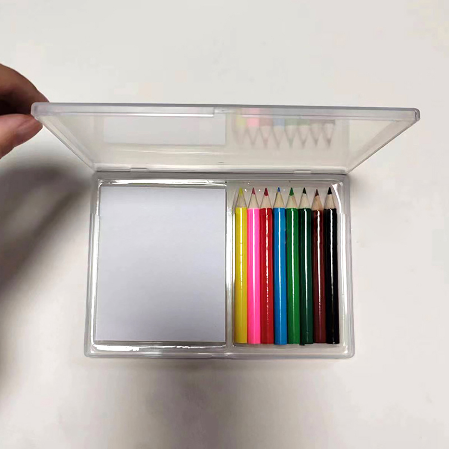 9PCS Sketch Pad Colored Pencil Set w/ Box 5