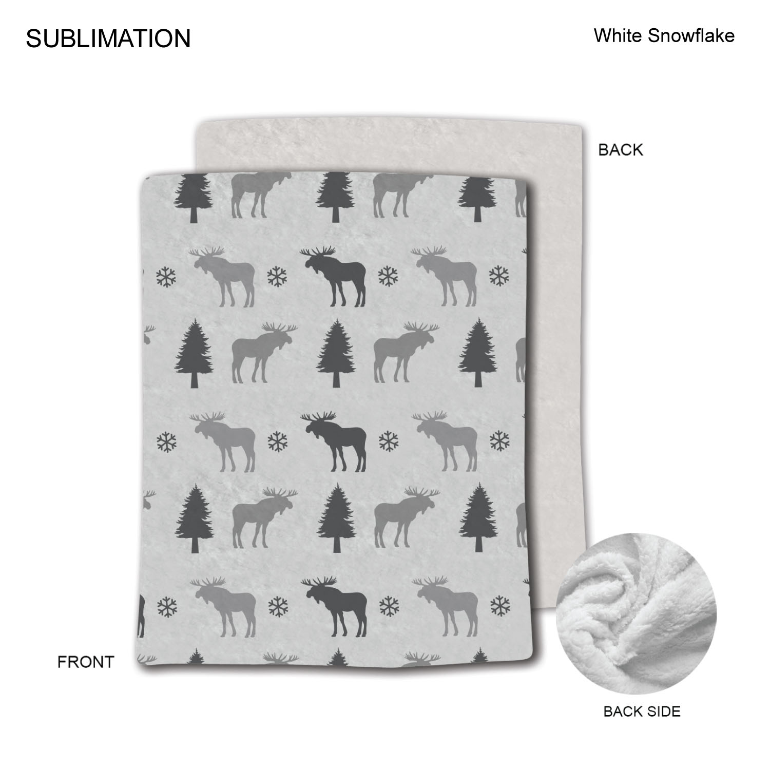 Stock Design Festive, Holiday Plush and Cozy Mink flannel Fleece blanket, 60"x80", Sublimated 9