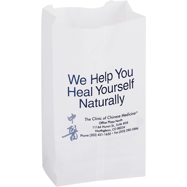 Grocery Bag - White Kraft 6# SOS 2