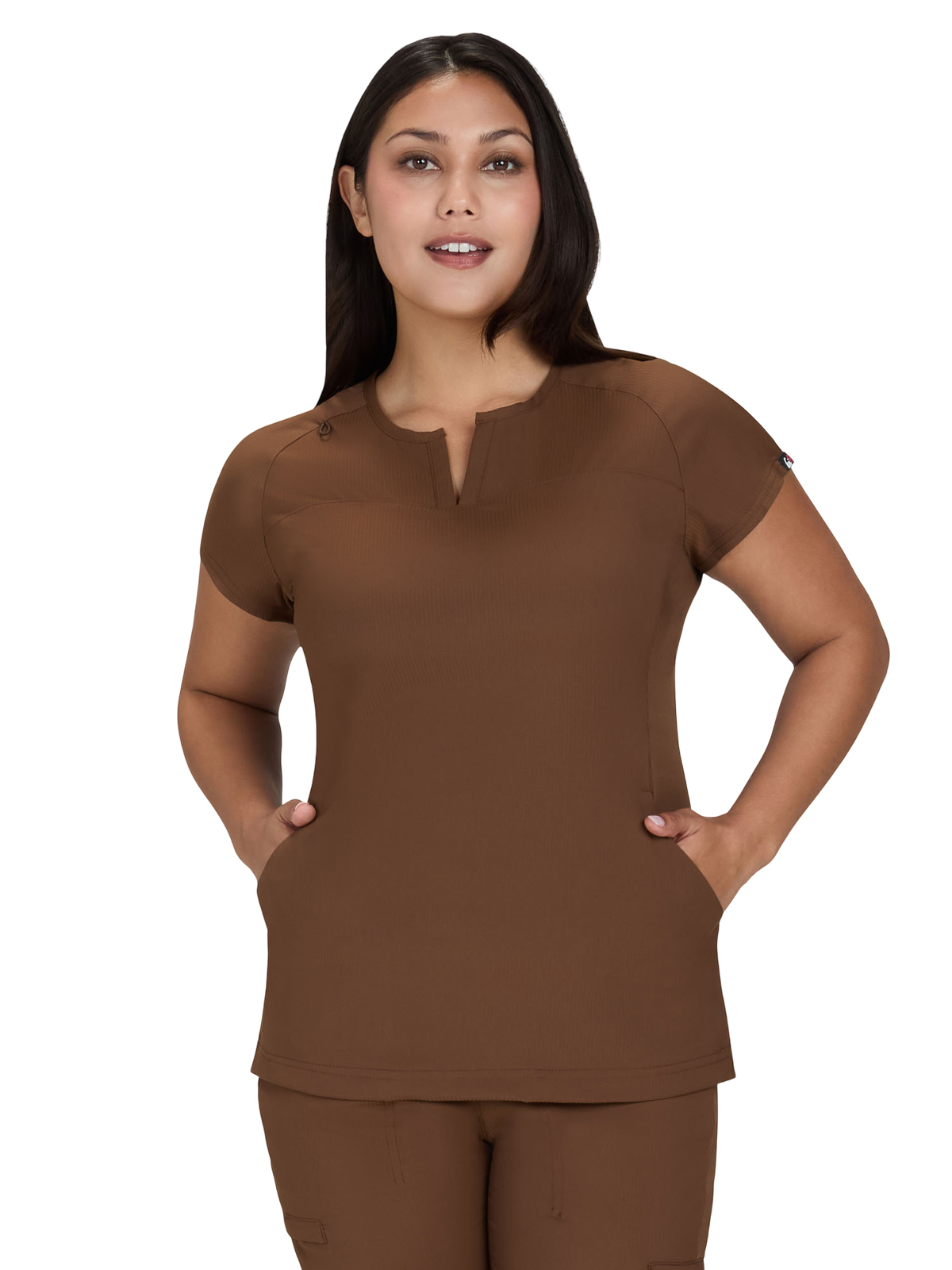 koi - Lite - Women's Two-Pocket Split V-Neck Scrub Top 21