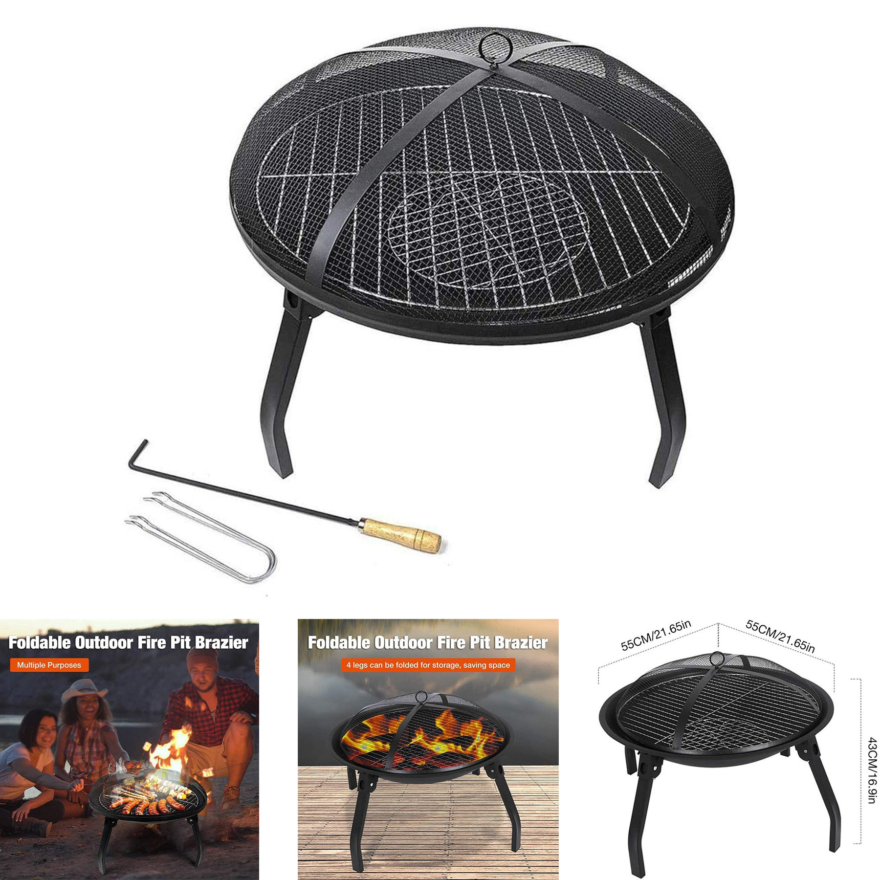 Portable Brazier BBQ Grill 2