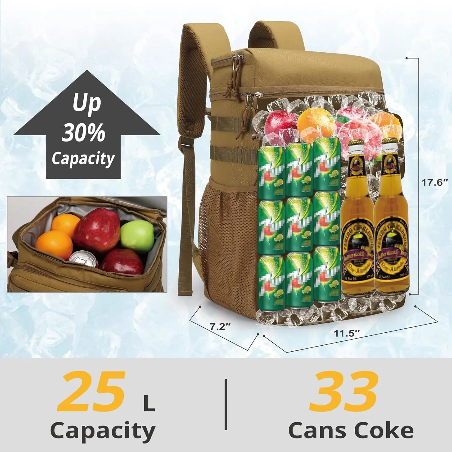 Portable Soft Cooler Bag Waterproof for Beach 5