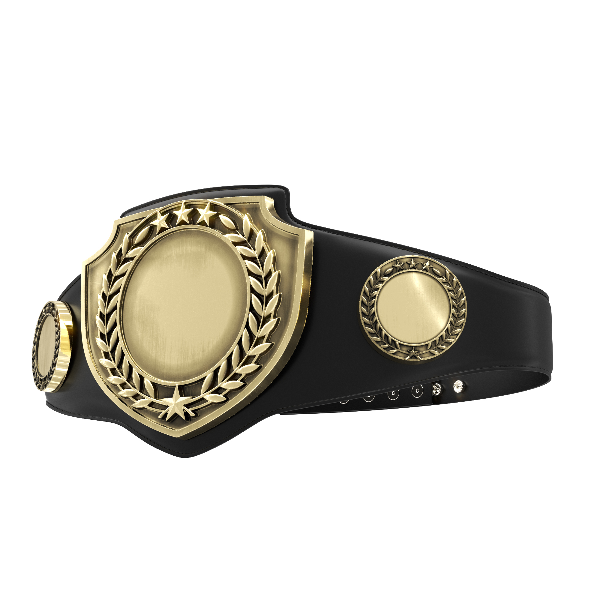 Express Vibraprint® Antique Bright Champion Award Shield Belt 5