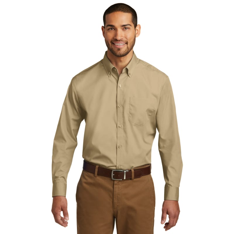 Port Authority Long Sleeve Carefree Poplin Shirt. 20