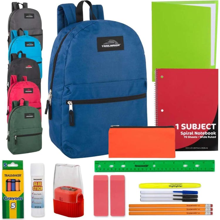 Middle School Supply Kits in 17" Backpack - 17 Pieces 2