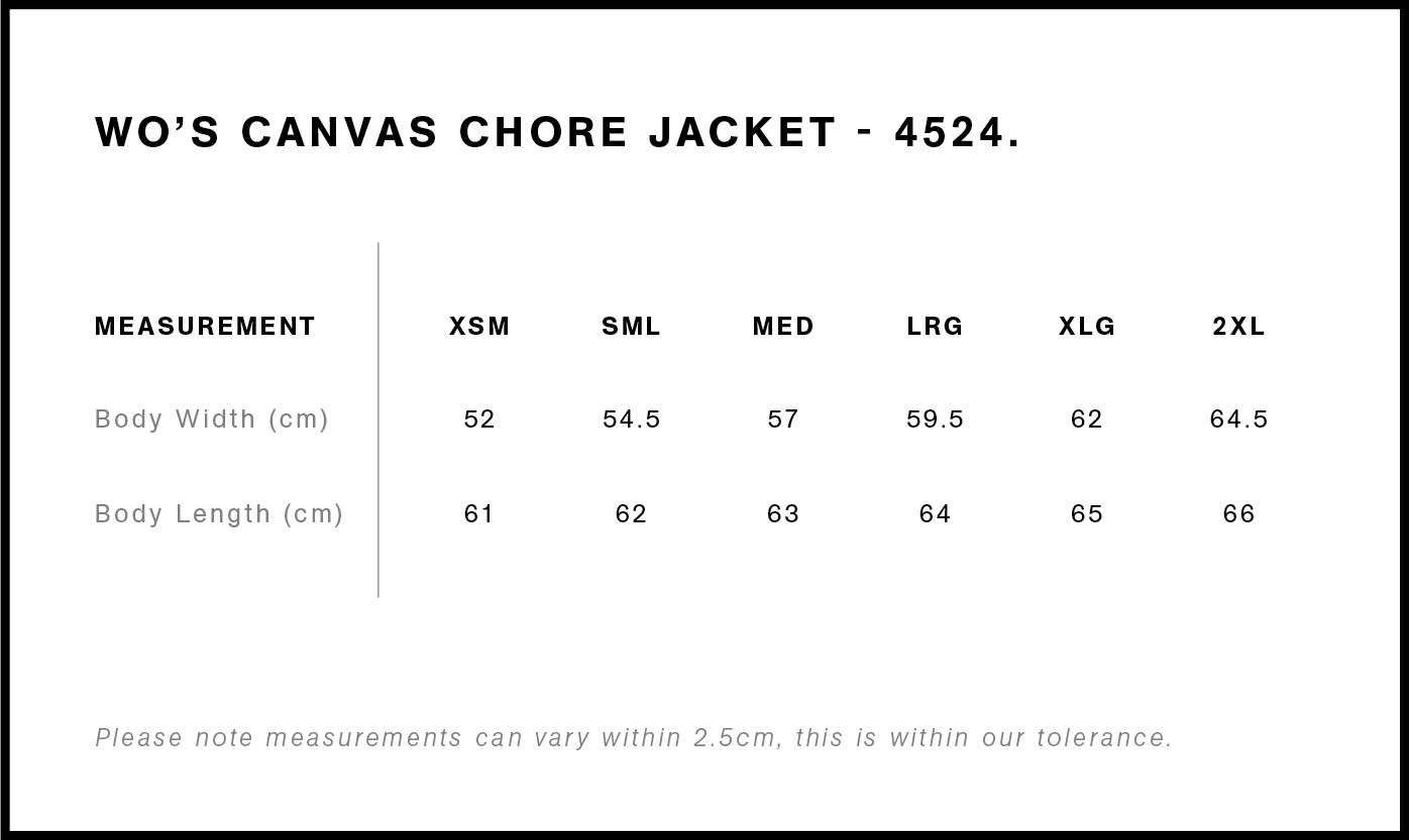 Wo's Canvas Chore Jacket | 4524 4