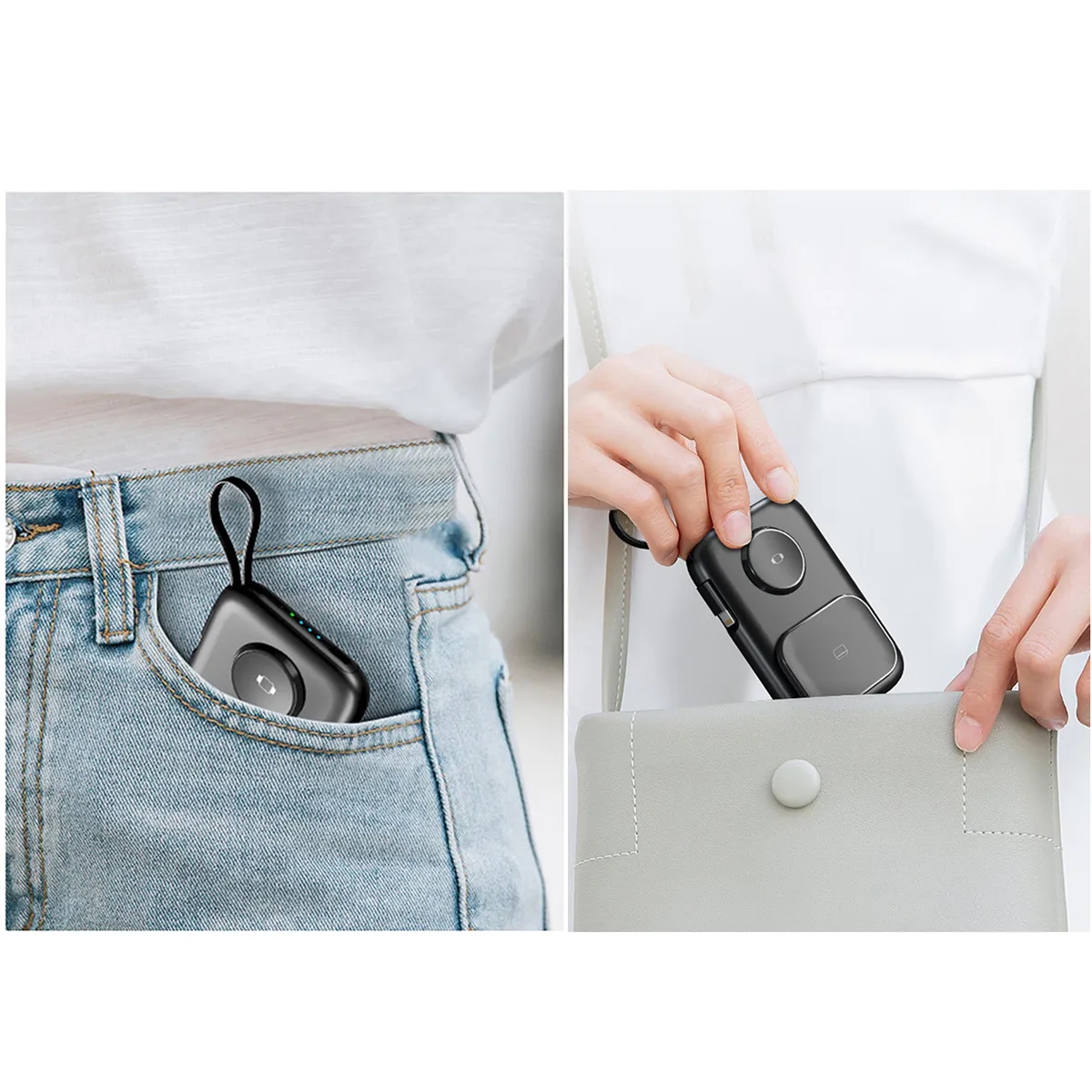 3 In 1 5000mAh Portable Power Bank With Built In Cables 4