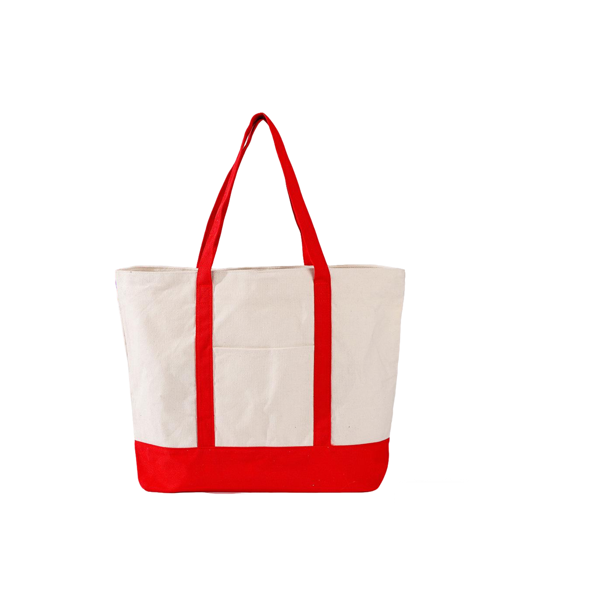 12oz Cotton Canvas Tote With Front Open Pocket 7