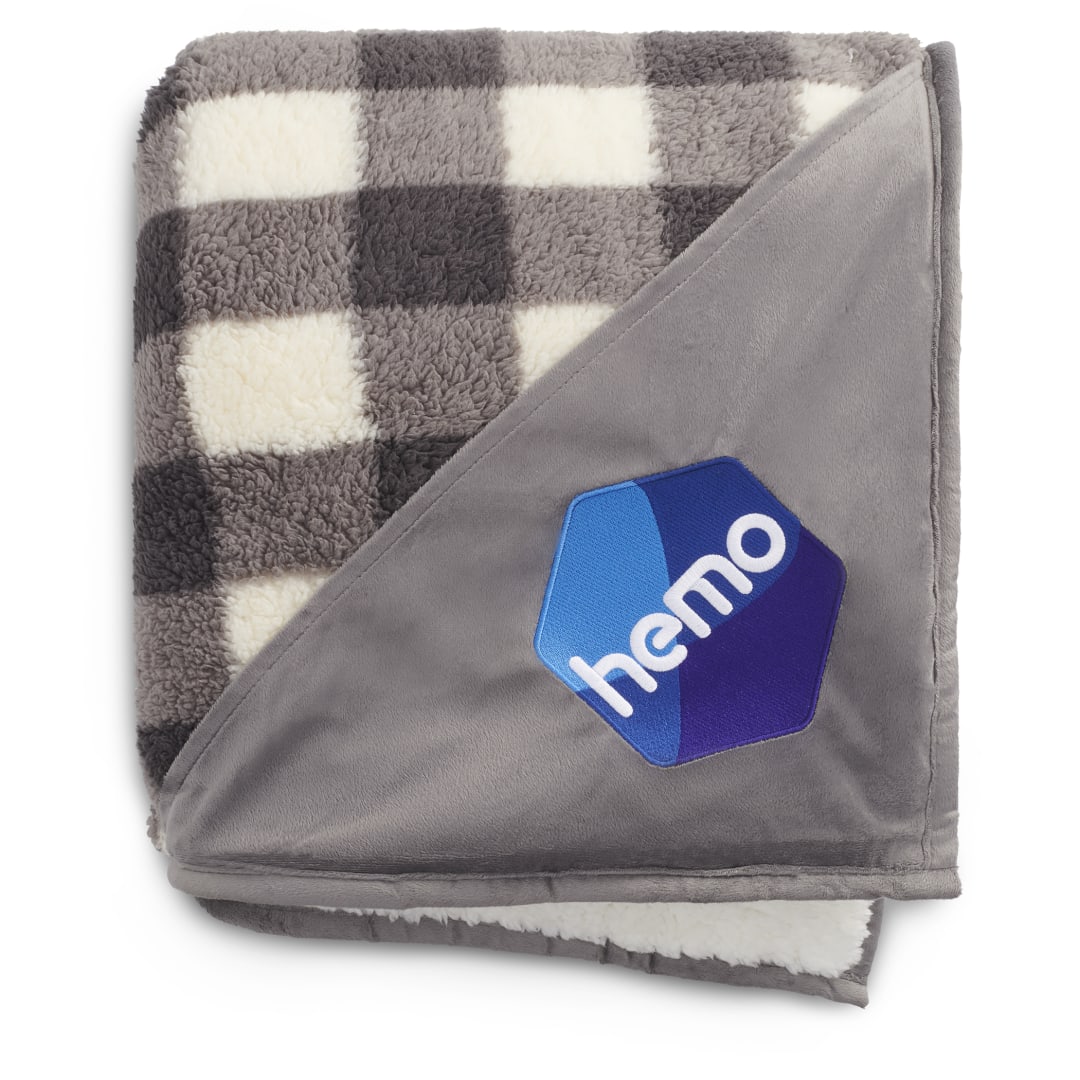 Field & Co.® Double Sided Plaid Sherpa Blanket 54
