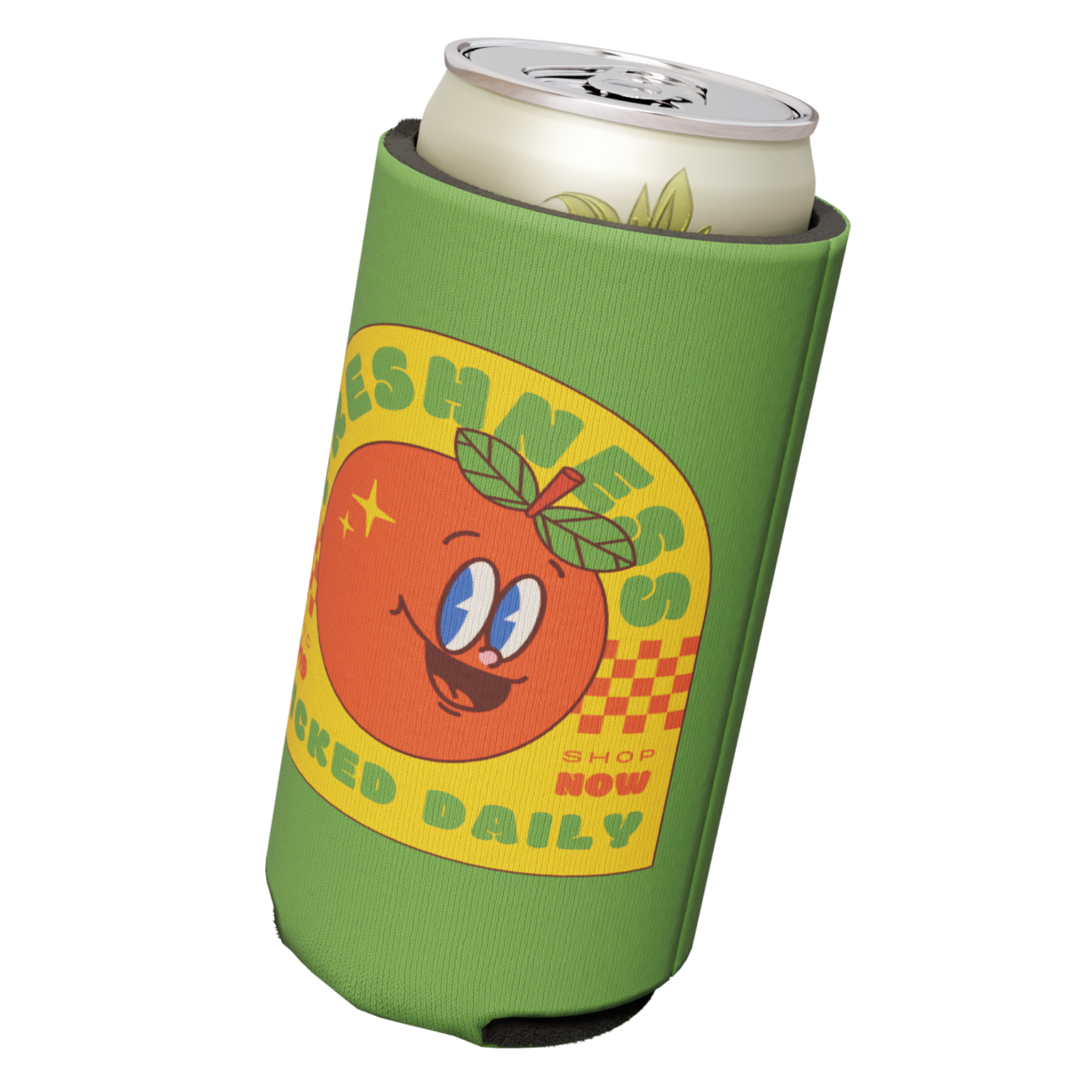 Full Color 12 oz Slim Premium Foam Collapsible Can Coolers