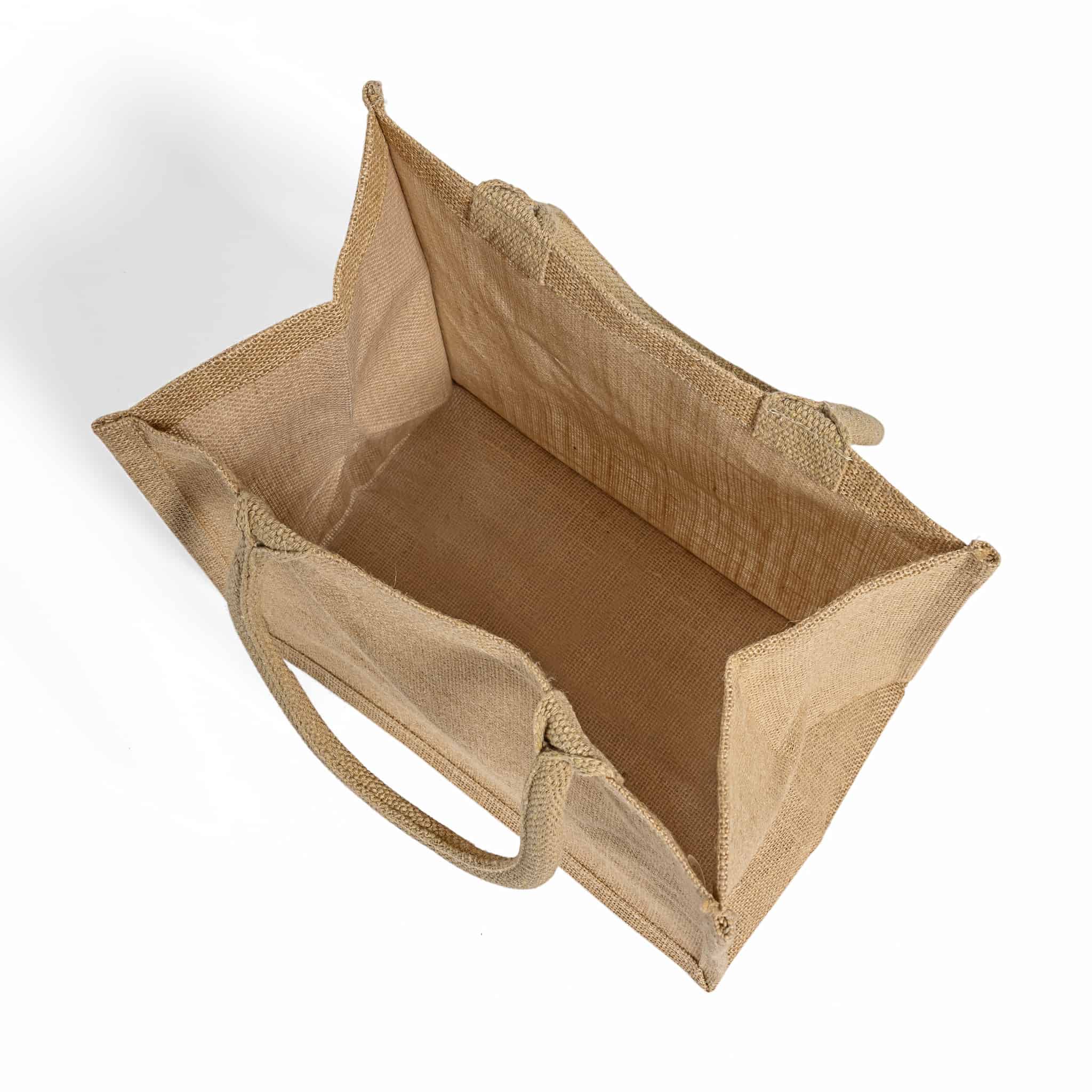 Square Jute Tote Bag, custom tote bag with logo imprint 10