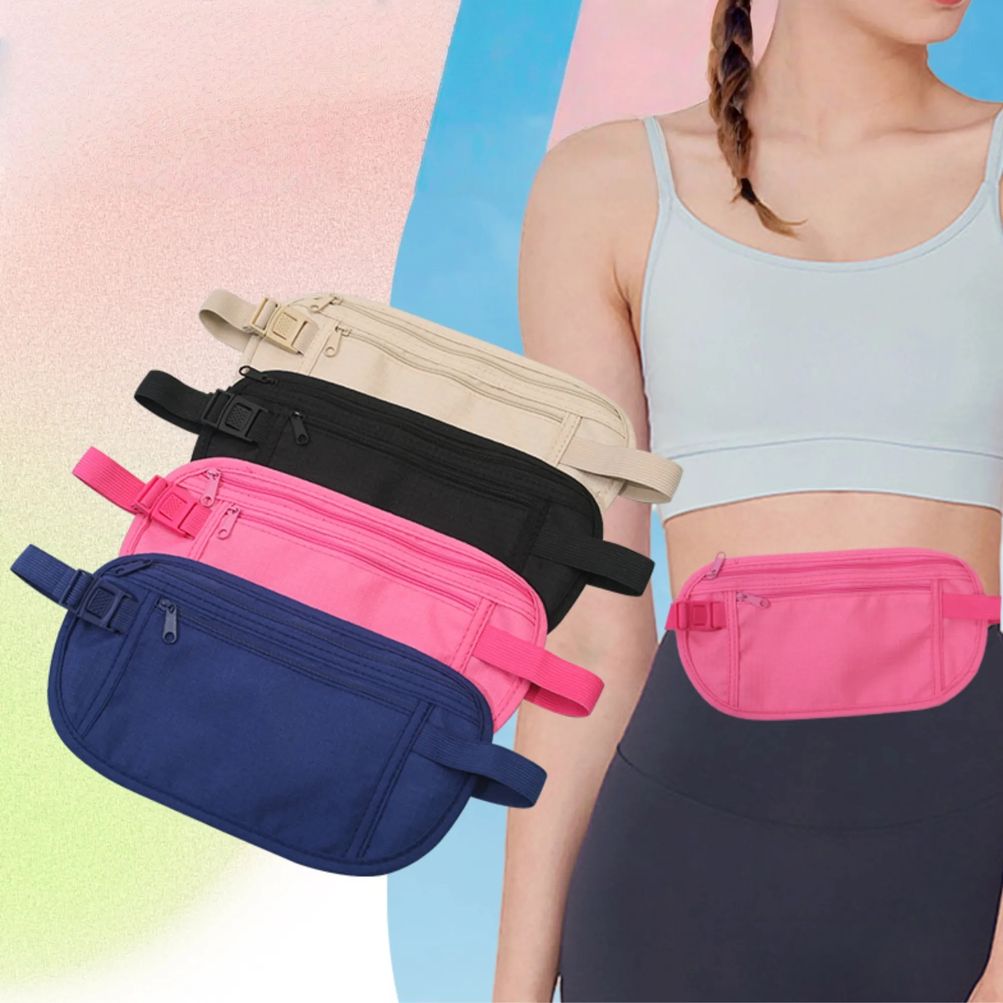 Thin Sports Waist Bag Fanny Pack Phone Case For Running 2