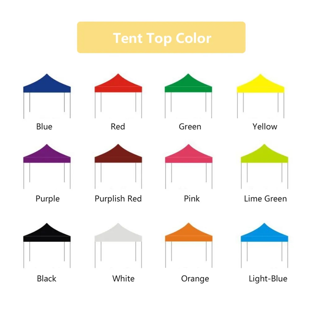 Outdoor Easy Pop Up 10ft x 10ft Canopy Tent with Sublimation 3