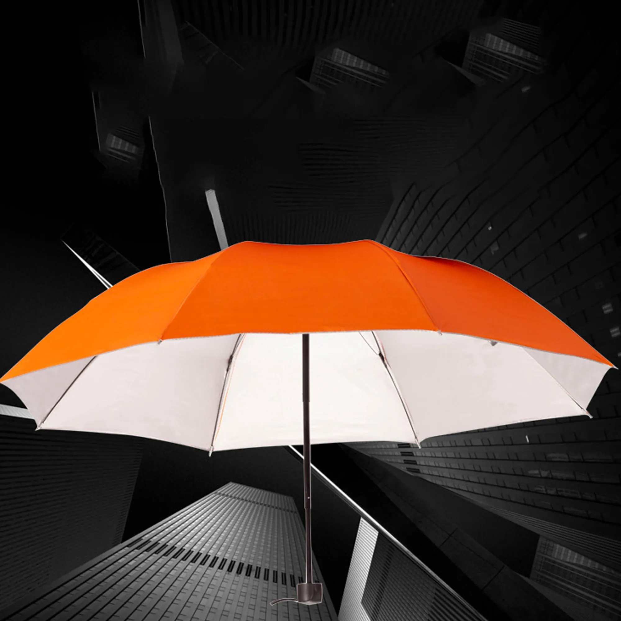 Advertising umbrella, three-fold silver-coated umbrella 4