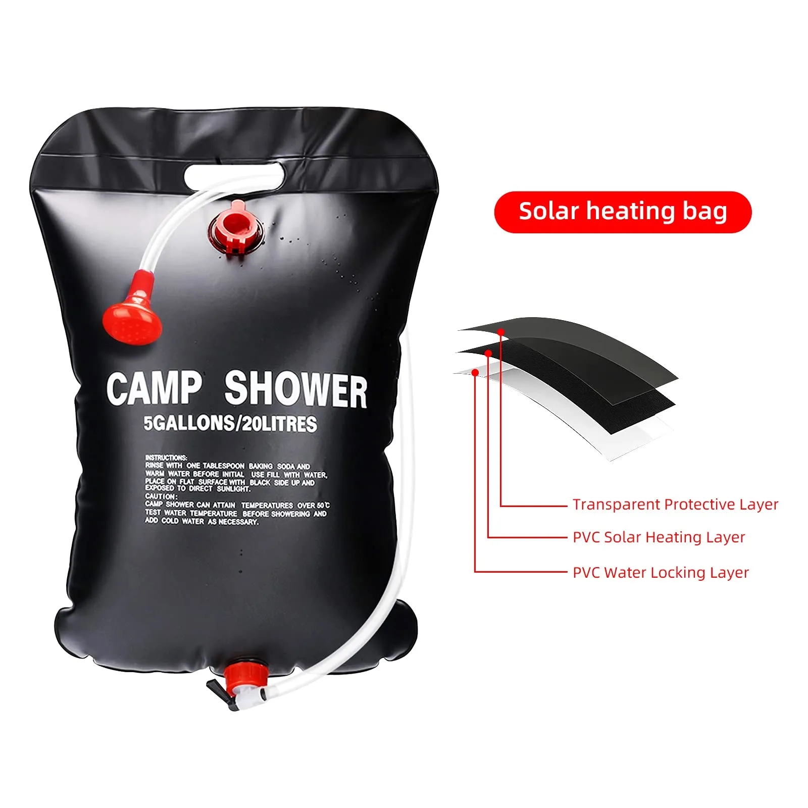 Portable Camping Shower Bag 2
