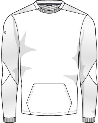 Men's UA CTG Warm-Up Layering Crew, custom hoodie or sweatshirt with logo imprint 8