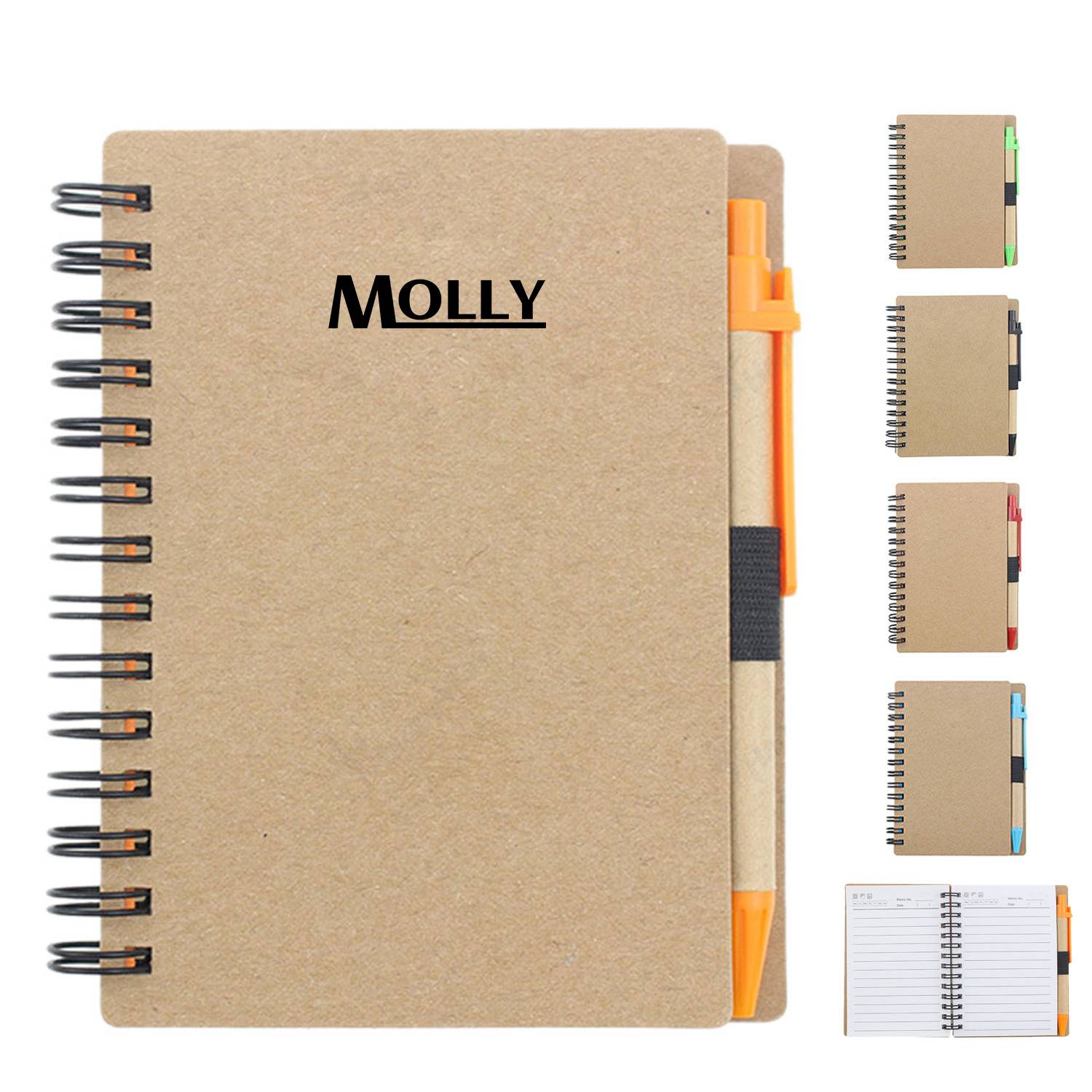 Kraft Paper Spiral Bound Notebook 2