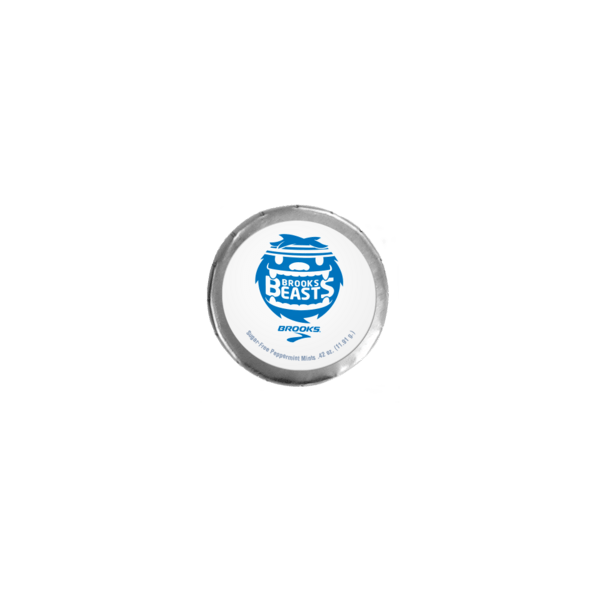 1 3/4" Small Round Push Tin with Mints 43