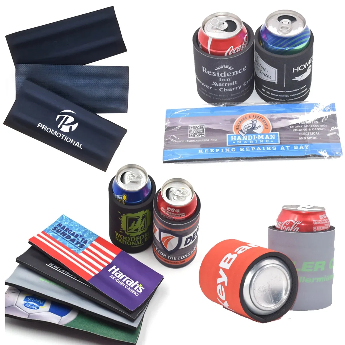 Custom 12oz Can Spring Cooler Sleeve, custom koozie with logo imprint 3