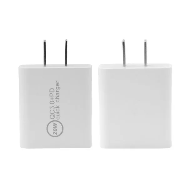 QC 3.0 2-Port Fast Charger with PD 20W USB C Power Adapter 2