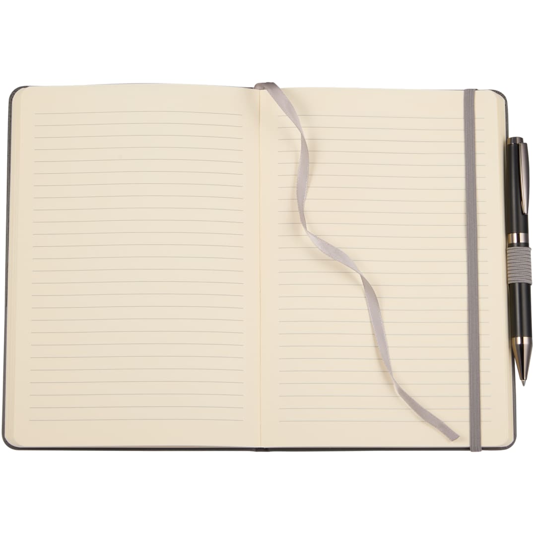 5.5" x 8.5" FSC® Recycled Ribbed Bound Journal 11