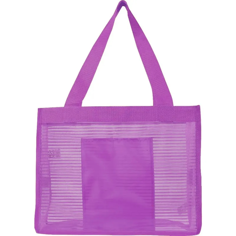 Sheer Striped Tote Bag 5