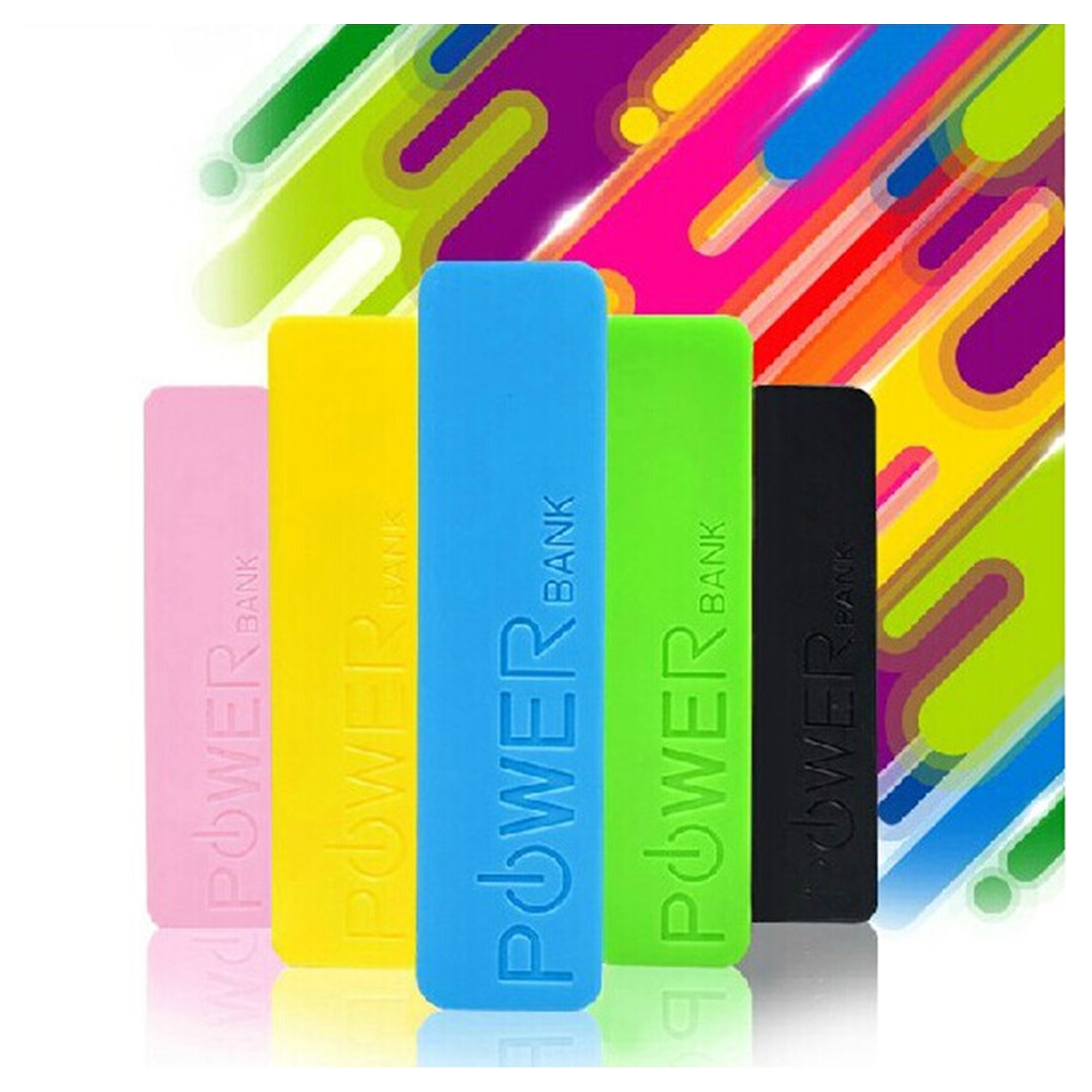 2600 mAh Color High Quality Mini Portable Power Bank 1