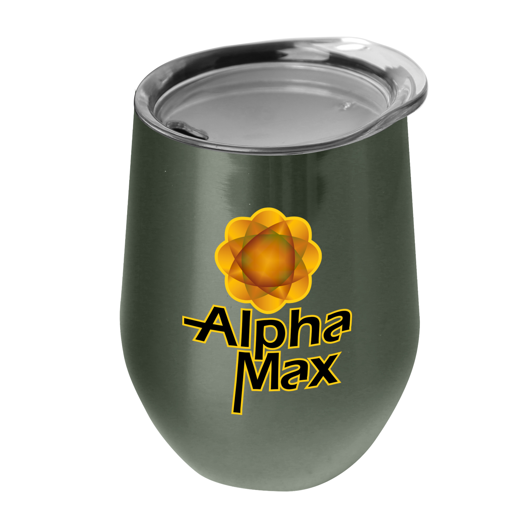 The Vino - 10 oz. Stainless Steel Stemless Wine Glass Shaped Tumbler - Digital 4