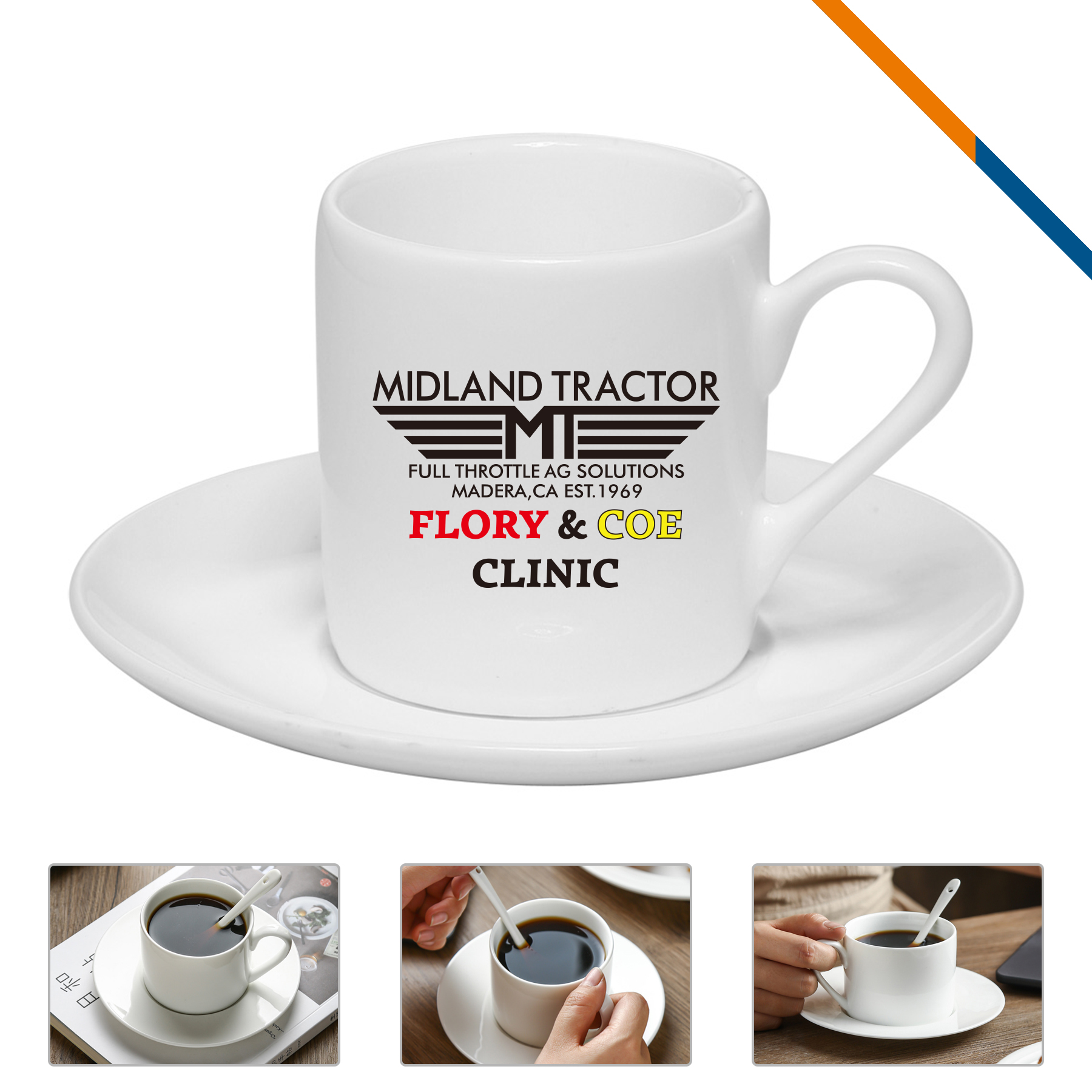 Benive Espresso Cup Set - 3 OZ. 2