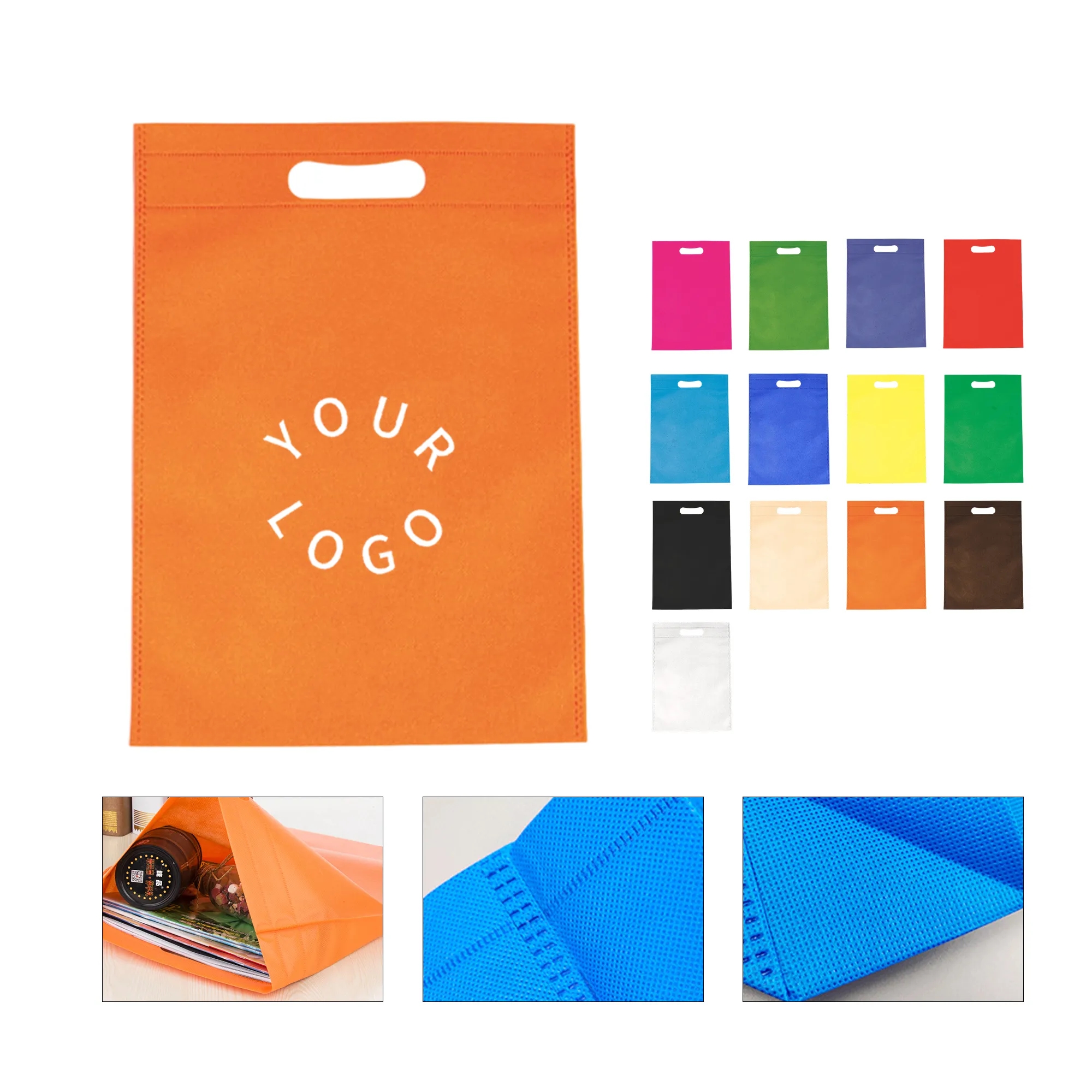 Eco Custom Nonwoven Tote Bag with Large Print Area 5