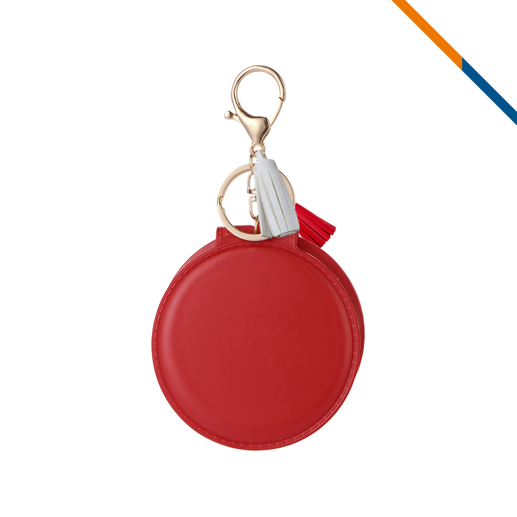 KeyGlow PU Leather Keychain Compact Mirror 5
