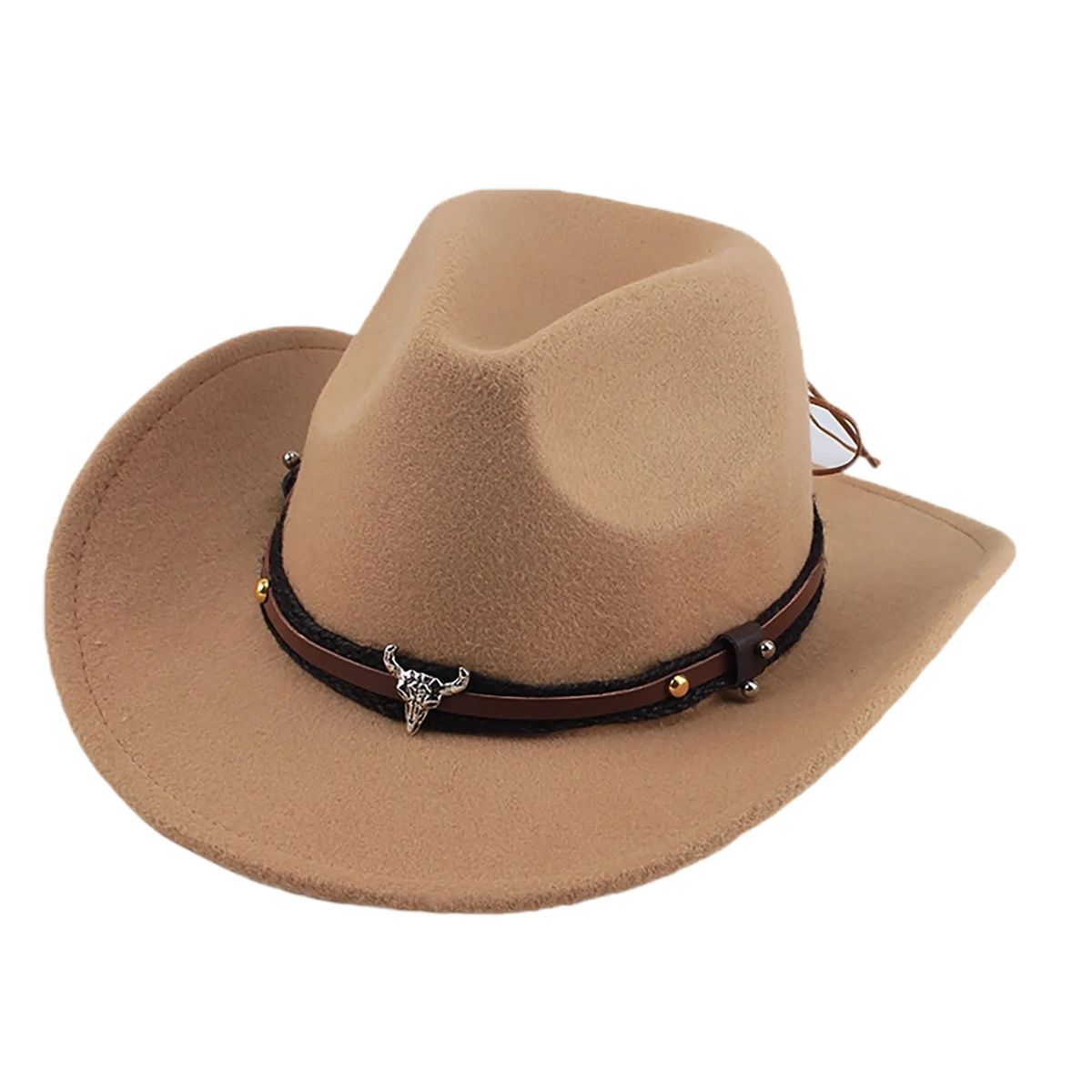 Polyester Cowboy Felt Hat with Traditional Shape 9