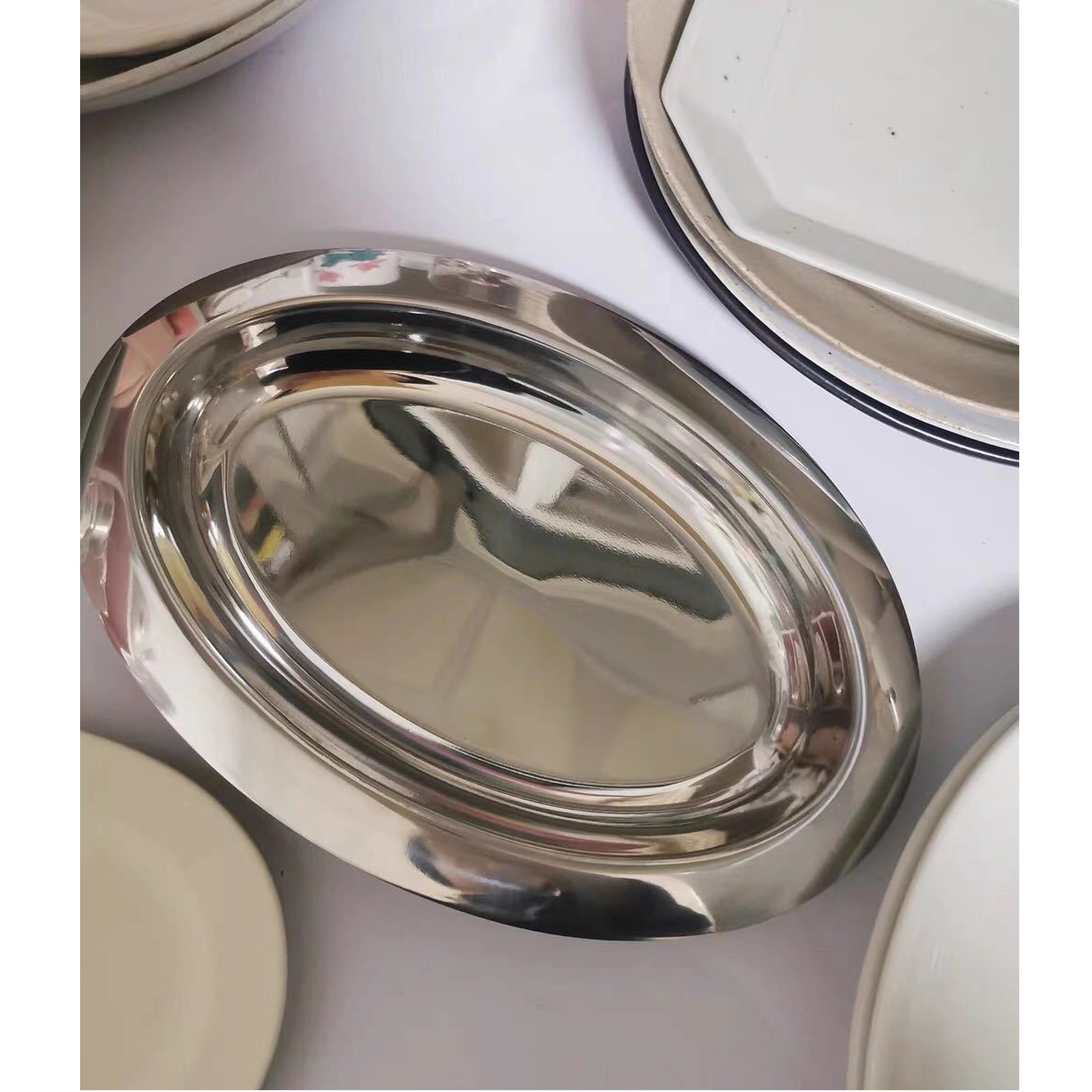 Camping Restaurant Dining Hall Toddler Metal Stainless Steel 6