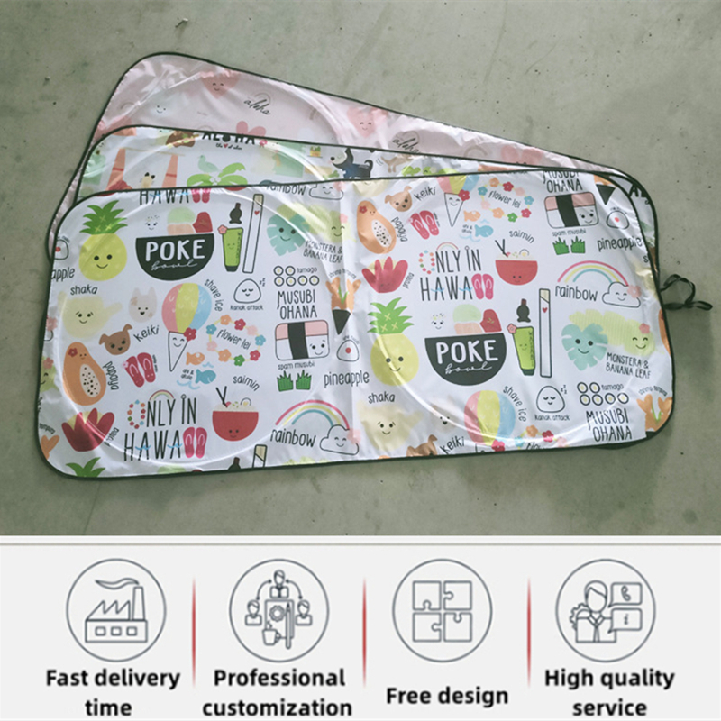 Foldable Full Color Car Windshield Sunshade 6