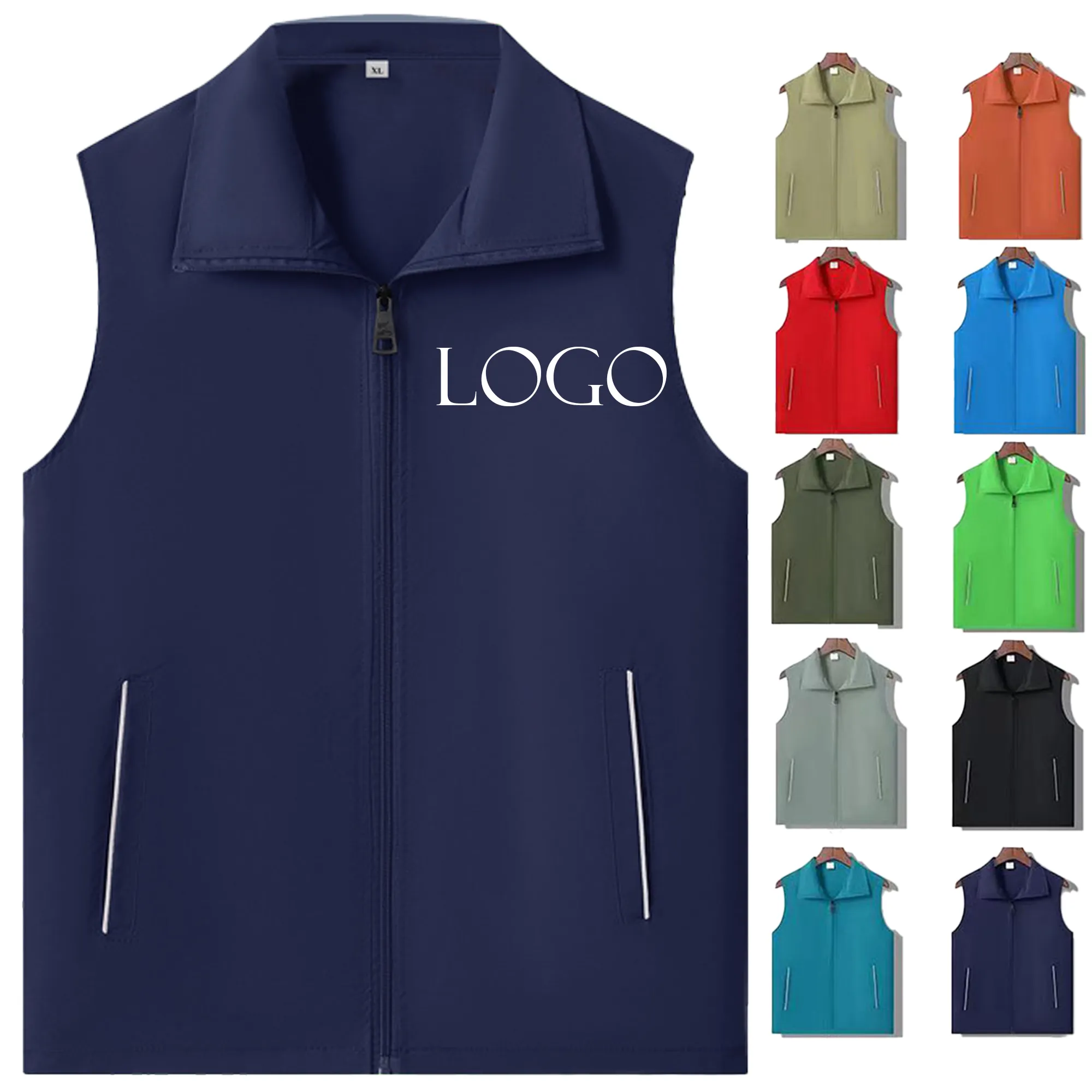 MOQ 20 Waterproof Red Work Vest 4