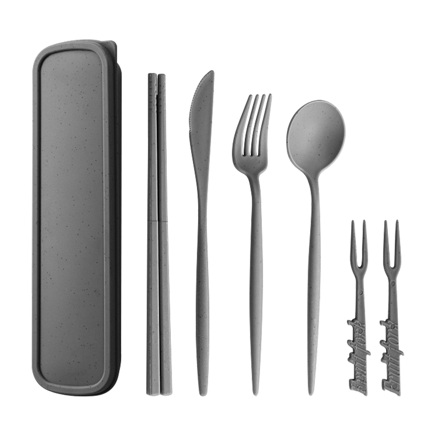 Portable Wheat Straw Cutlery Set 5