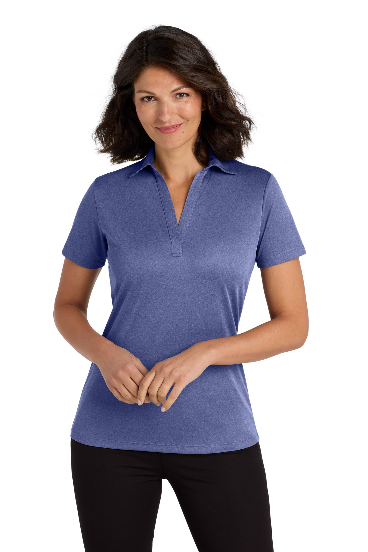 Port Authority Women's Heathered Silk Touch Performance Polo. LK542 64