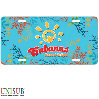Full Color Aluminum License Plate 1
