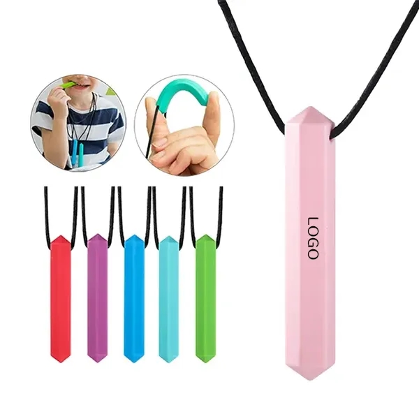 Gem Silicone Chew Necklace for Children 8