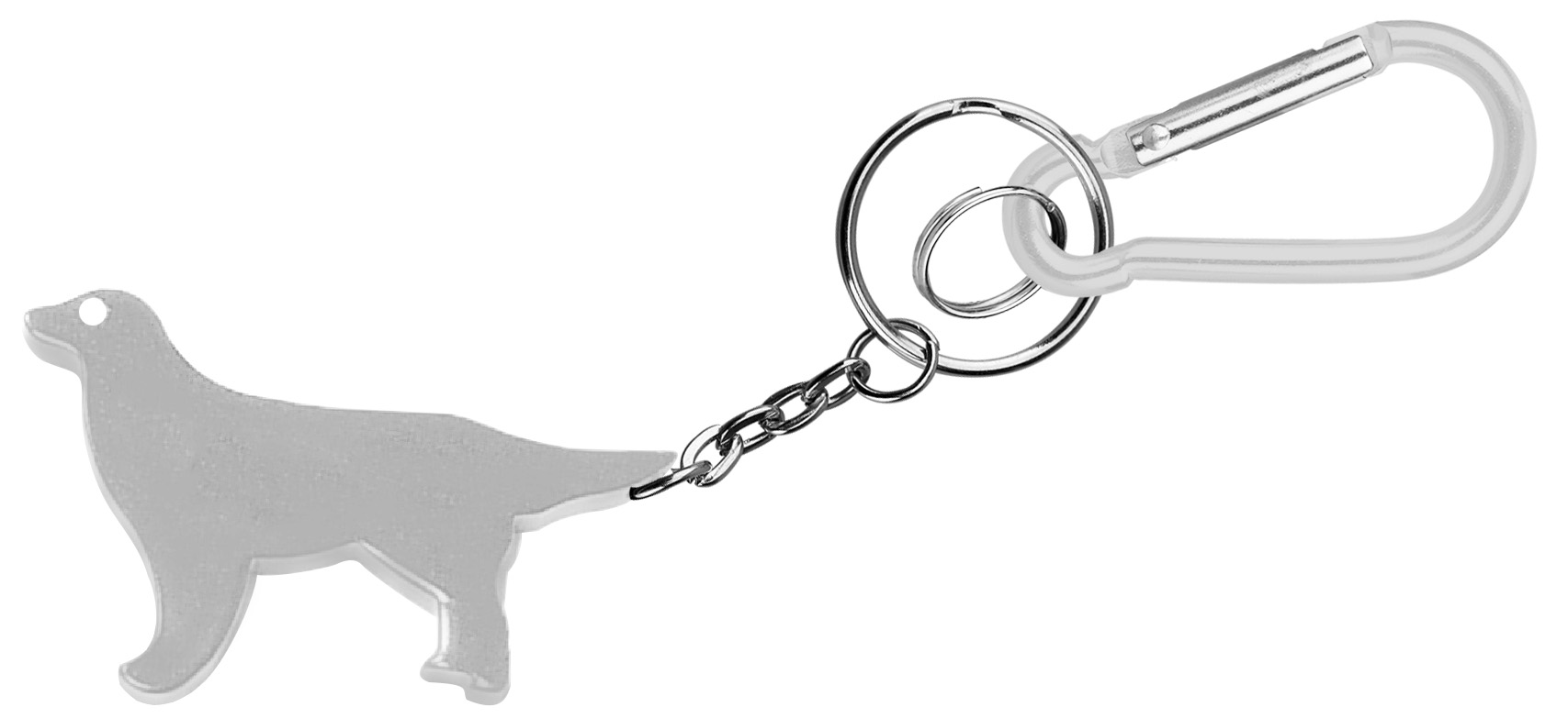 Dog Shape Bottle Opener Key Chain & Carabiner 2